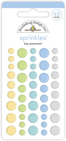Doodlebug Design Baby Boy Assortment Sprinkles (45pcs) (6759) (DISCONTINUED) Doodlebug Design Baby Boy Assortment Sprinkles (45pcs) (6759) (DISCONTINUED)