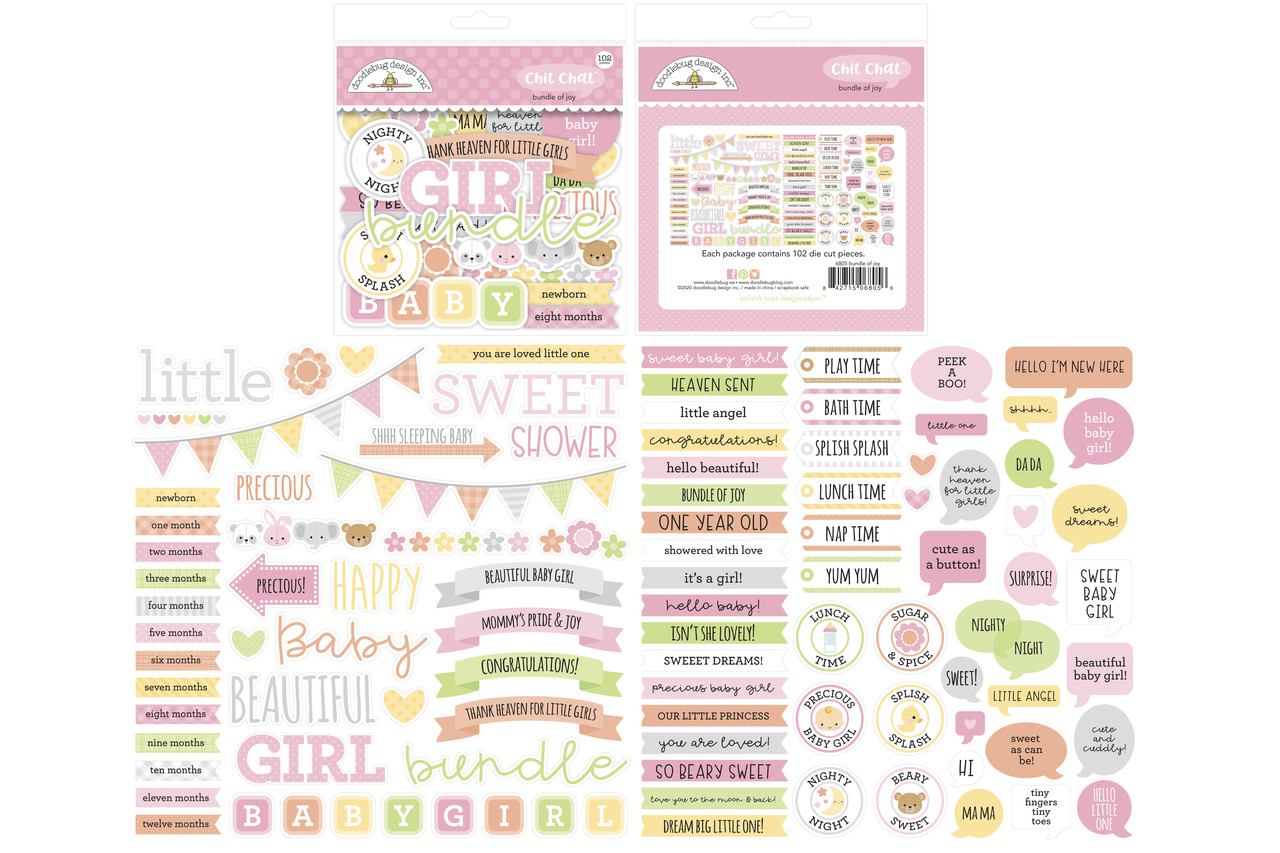 Doodlebug Design Bundle of Joy Chit Chat (102pcs) (6805) (DISCONTINUED)