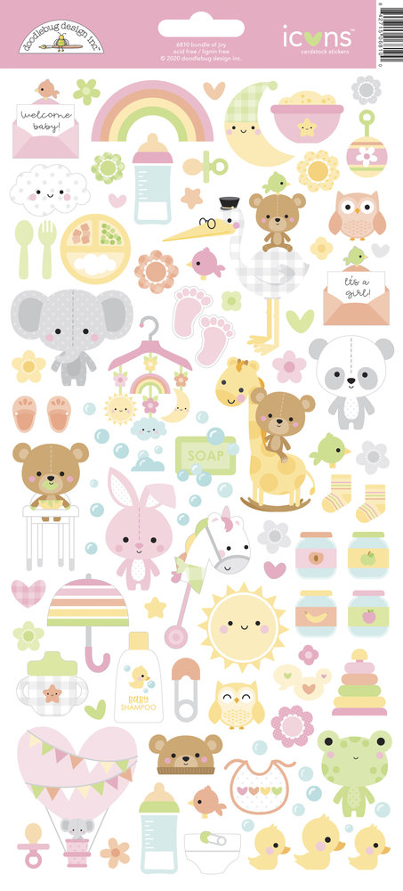 Doodlebug Design Bundle of Joy Icons Stickers (6810) (DISCONTINUED)