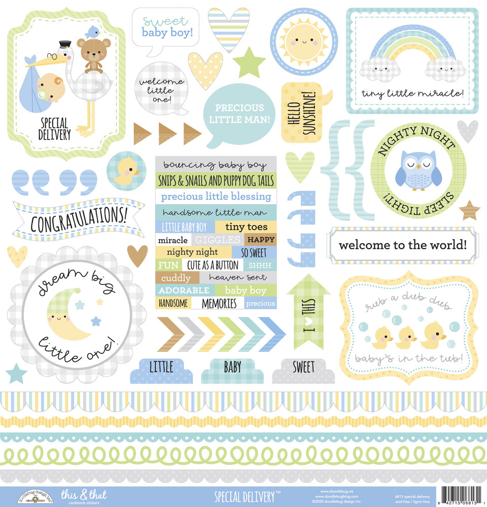 Doodlebug Design Special Delivery This & That Stickers (6813) (DISCONTINUED) Doodlebug Design Special Delivery This & That Stickers (6813) (DISCONTINUED)
