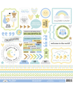 Doodlebug Design Special Delivery This & That Stickers (6813) (DISCONTINUED)