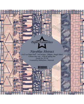 Paper Favourites Navyblue Abstract 6x6 Inch Paper Pack (PF136) (DISCONTINUED)