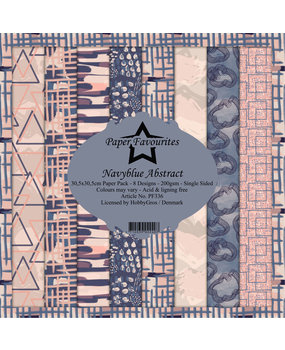 Paper Favourites Navyblue Abstract 12x12 Inch Paper Pack (PF336) (DISCONTINUED)