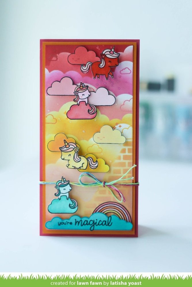 Lawn Fawn Unicorn Picnic Dies (LF2320) (OUTLET) Lawn Fawn Unicorn Picnic Dies (LF2320) (OUTLET)