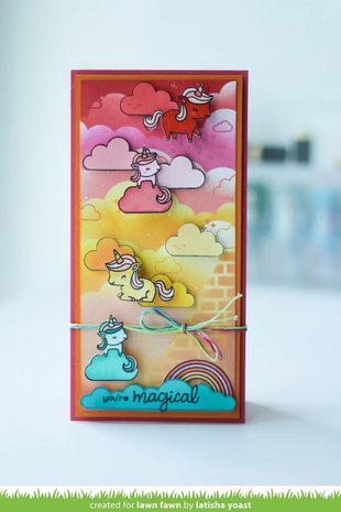 Lawn Fawn Unicorn Picnic Dies (LF2320) (OUTLET) Lawn Fawn Unicorn Picnic Dies (LF2320) (OUTLET)