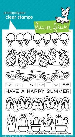 Lawn Fawn Simply Celebrate Summer Clear Stamps (LF2333) (DISCONTINUED)