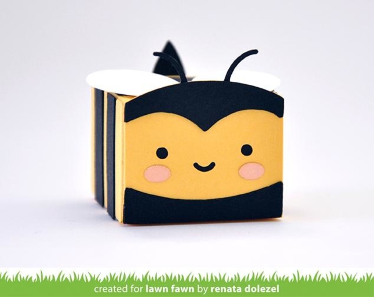 Lawn Fawn Tiny Gift Box Bee Add-On Dies (LF2346) (DISCONTINUED)