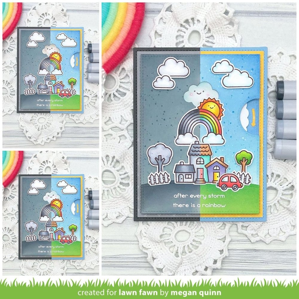 Lawn Fawn Reveal Wheel Puffy Cloud Add-On Dies (LF2349) (DISCONTINUED)