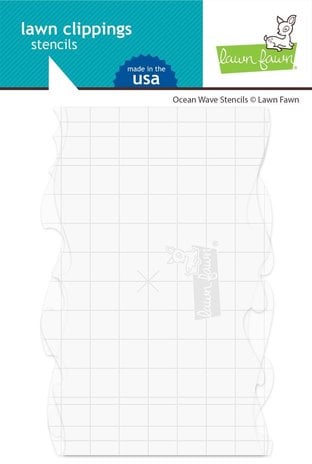 Lawn Fawn Ocean Wave Stencils (LF2365) (DISCONTINUED)
