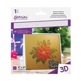 Gemini Elegant Poinsettia 3D Embossing Folder (GEM-EF6-3D-EP) (DISCONTINUED)