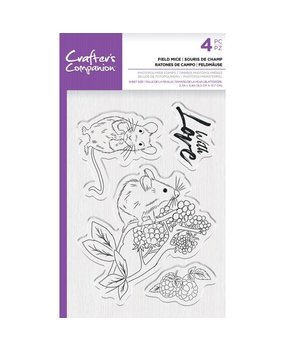 Crafter's Companion Field Mice Clear Stamps (CC-STP-FMICE) (OUTLET)