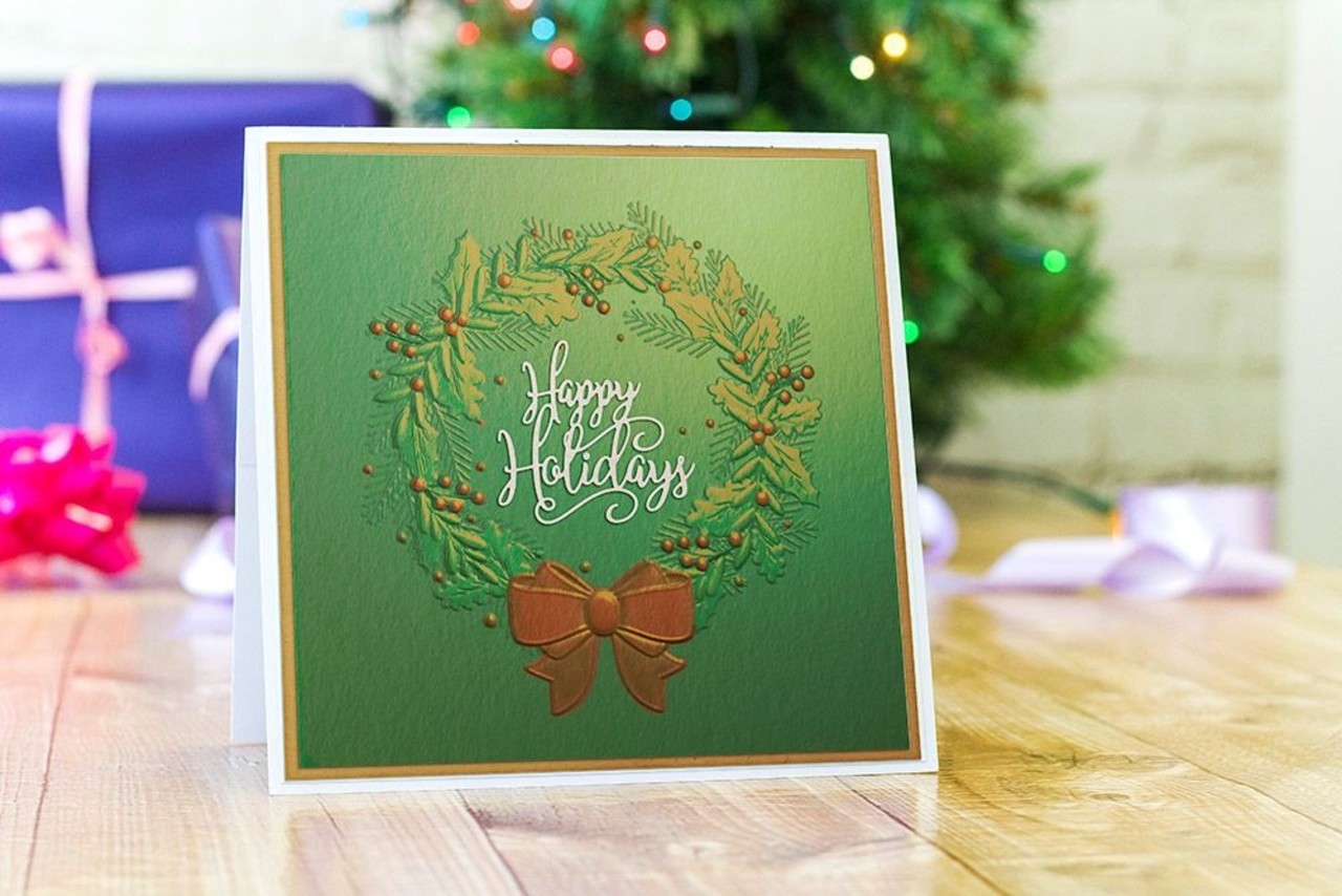 Gemini Rustic Wreath 3D Embossing Folder (GEM-EF6-3D-RW) (DISCONTINUED) Gemini Rustic Wreath 3D Embossing Folder (GEM-EF6-3D-RW) (DISCONTINUED)