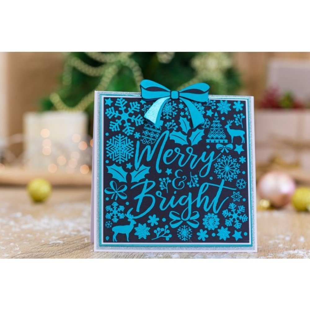 Gemini Merry and Bright Create A Card Foil Stamp Die (GEM-FS-CAC-MEBR) (DISCONTINUED)