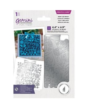 Gemini Merry and Bright Create A Card Foil Stamp Die (GEM-FS-CAC-MEBR) (DISCONTINUED)
