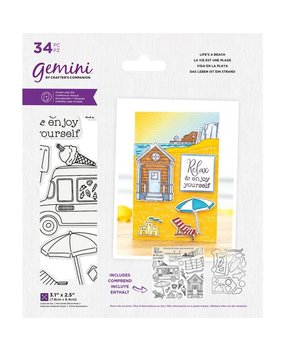 Gemini Life's A Beach Stamp & Die (GEM-STD-STAYLIF) (OUTLET)