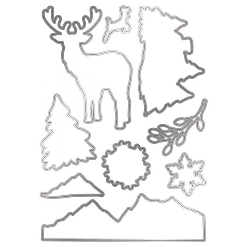 Gemini Christmas Cottage Stamp & Die (GEM-STD-CHRGE) (OUTLET)
