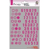 Pronty Crafts Pattern Numbers A5 Stencil (470.770.046) (DISCONTINUED)