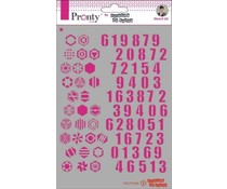 Pronty Crafts Pattern Numbers A5 Stencil (470.770.046) (DISCONTINUED)
