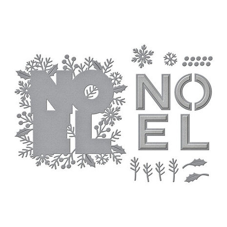 Spellbinders Festive Noel Etched Dies (S4-1062) (OUTLET)