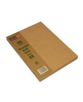 Craft UK Kraft Card A4 Brown Paper Pack (CUK2042)