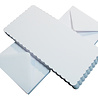 Craft UK Cards & Envelopes 6x6 Inch Scalloped White (CUK836)