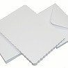 Craft UK Cards & Envelopes C6 Scalloped White (CUK837)