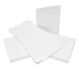 Craft UK Premium Collection Cards & Envelopes 6x6 Inch White Linen (CUKW103)