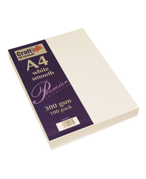 Craft UK Premium Collection A4 White Smooth Paper Pack (CUKW119)