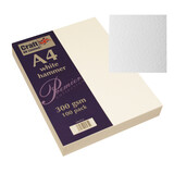 Craft UK Premium Collection A4 White Hammered Paper Pack (CUKW121)