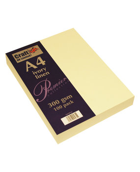 Craft UK Premium Collection A4 Ivory Linen Paper Pack (CUKW124) (DISCONTINUED)