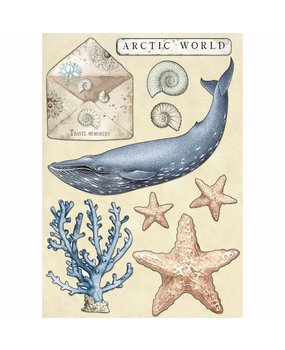 Stamperia Colored Wooden Shapes A5 Arctic World (KLSP077) (DISCONTINUED)