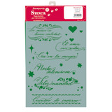 Stamperia Stencil A4 Spanish Quotes (KSG452) (DISCONTINUED)