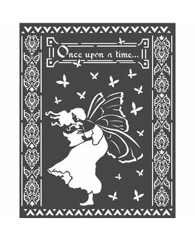 Stamperia Thick Stencil 20x25cm Once Upon A Time (KSTD051) (DISCONTINUED)