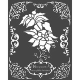 Stamperia Thick Stencil 20x25cm Poinsettia (KSTD053) (DISCONTINUED)