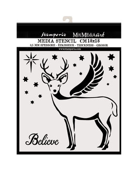 Stamperia Thick Stencil 18x18cm Deer (KSTDQ48) (OUTLET)