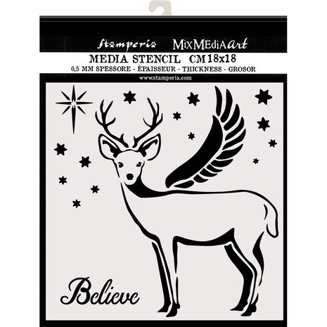 Stamperia Thick Stencil 18x18cm Deer (KSTDQ48) (OUTLET) Stamperia Thick Stencil 18x18cm Deer (KSTDQ48) (OUTLET)