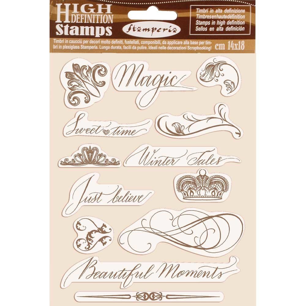 Stamperia Natural Rubber Stamp Beautiful Moments (WTKCC168) (DISCONTINUED) Stamperia Natural Rubber Stamp Beautiful Moments (WTKCC168) (DISCONTINUED)