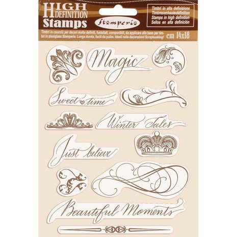 Stamperia Natural Rubber Stamp Beautiful Moments (WTKCC168) (DISCONTINUED) Stamperia Natural Rubber Stamp Beautiful Moments (WTKCC168) (DISCONTINUED)