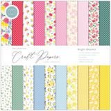 Craft Consortium Essential Craft Papers 12x12 Inch Paper Pad Bright Blooms (CCEPAD010)
