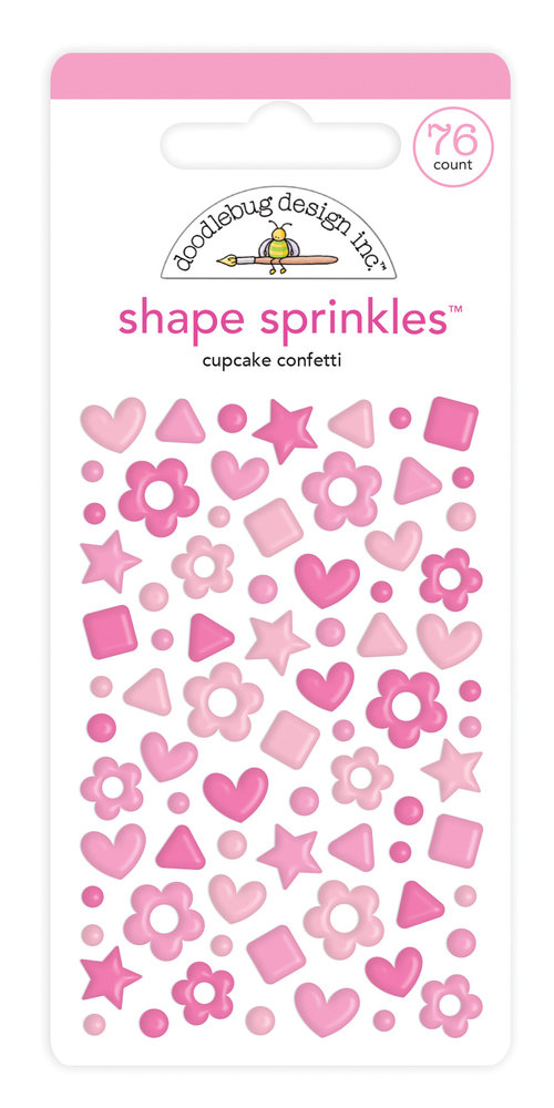 Doodlebug Design Cupcake Confetti Shape Sprinkles (76pcs) (6702) (DISCONTINUED)