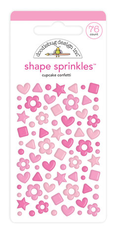 Doodlebug Design Cupcake Confetti Shape Sprinkles (76pcs) (6702) (DISCONTINUED)