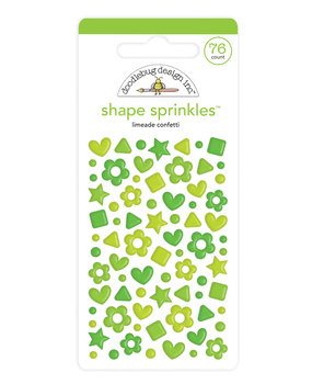 Doodlebug Design Limeade Confetti Shape Sprinkles (76pcs) (6707) (DISCONTINUED)