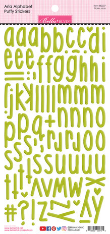 Bella BLVD Pickle Juice Aria Alpha Puffy Stickers (BB2227) (DISCONTINUED) Bella BLVD Pickle Juice Aria Alpha Puffy Stickers (BB2227) (DISCONTINUED)