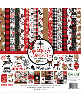 Echo Park A Lumberjack Christmas 12x12 Inch Collection Kit (ALC220016) (DISCONTINUED)