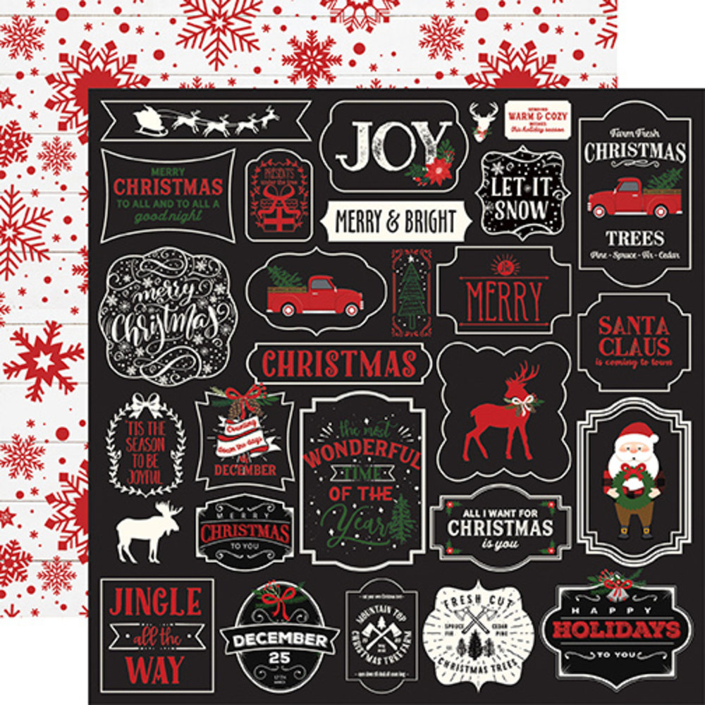 Echo Park A Lumberjack Christmas 12x12 Inch Collection Kit (ALC220016) (DISCONTINUED)