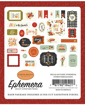 Carta Bella Hello Autumn Ephemera (CBHEA122024) (OUTLET)