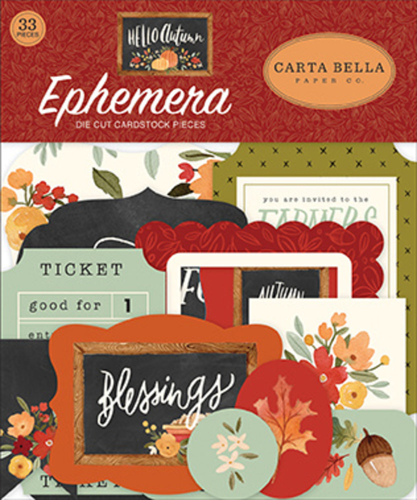 Carta Bella Hello Autumn Ephemera (CBHEA122024) (OUTLET) Carta Bella Hello Autumn Ephemera (CBHEA122024) (OUTLET)