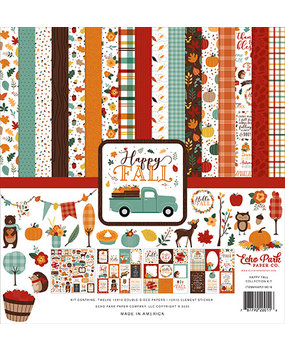 Echo Park Happy Fall 12x12 Inch Collection Kit (HAP219016) (DISCONTINUED) Echo Park Happy Fall 12x12 Inch Collection Kit (HAP219016) (DISCONTINUED)