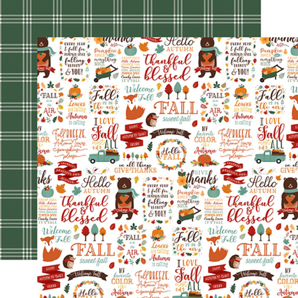 Echo Park Happy Fall 12x12 Inch Collection Kit (HAP219016) (DISCONTINUED) Echo Park Happy Fall 12x12 Inch Collection Kit (HAP219016) (DISCONTINUED)