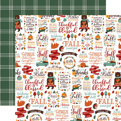 Echo Park Happy Fall 12x12 Inch Collection Kit (HAP219016) (DISCONTINUED) Echo Park Happy Fall 12x12 Inch Collection Kit (HAP219016) (DISCONTINUED)